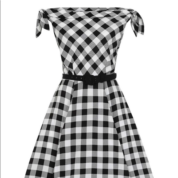 Gingham midi swing dress - Picture 7 of 7